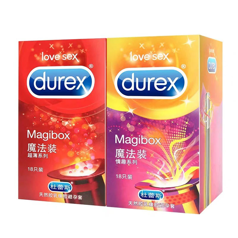16 PCS Durex Fruity Condoms 4 Style Big Dotted G- Spot Ice Fire Mixed Large Particle Thread Delay Ejaculation Sex Penis Sleeve