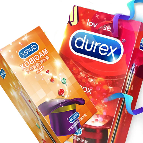 16 PCS Durex Fruity Condoms 4 Style Big Dotted G- Spot Ice Fire Mixed Large Particle Thread Delay Ejaculation Sex Penis Sleeve