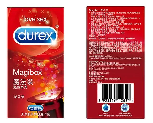 16 PCS Durex Fruity Condoms 4 Style Big Dotted G- Spot Ice Fire Mixed Large Particle Thread Delay Ejaculation Sex Penis Sleeve