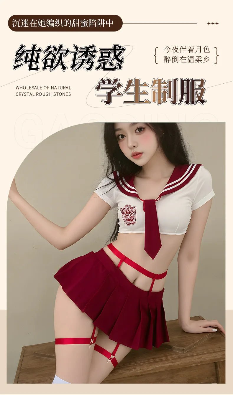  Sexy JK Uniform Lingerie Cosplay Set - Amoris Boutique