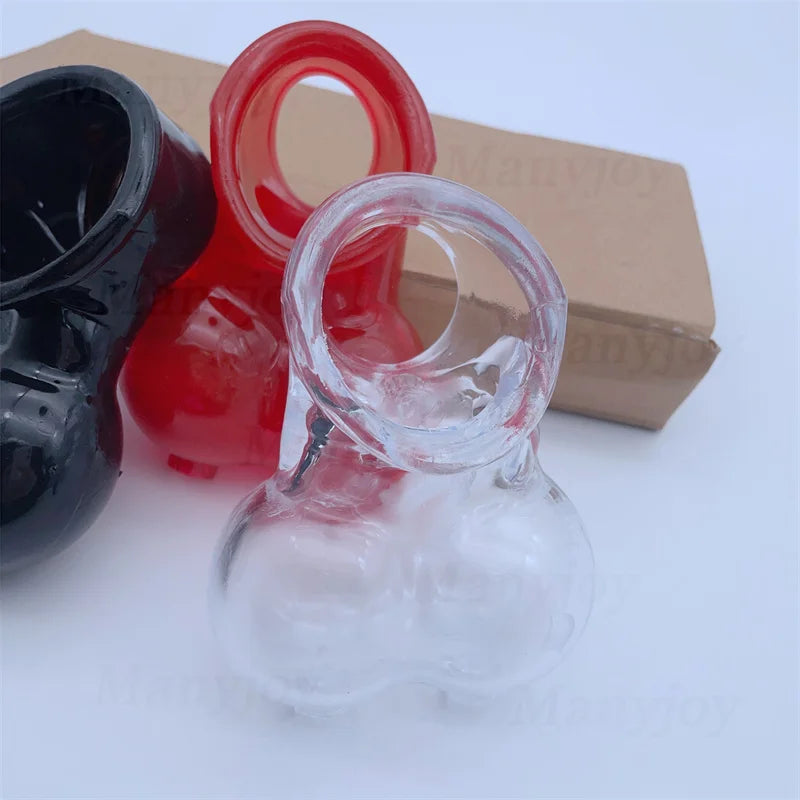 Male Scrotum Squeeze Ring Ball Stretcher  for Men
