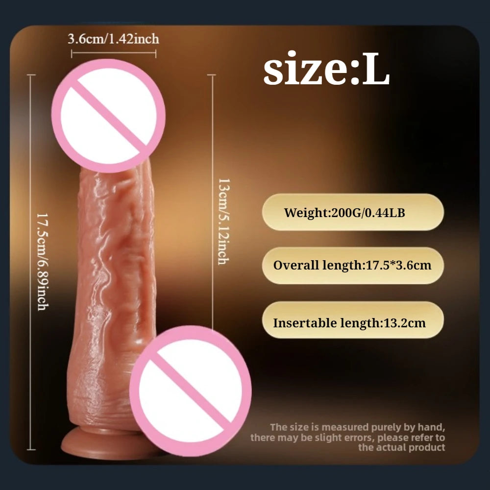 Super Realistic Dildo Soft Waterproof Silicone Penis G-Spot Stimulator