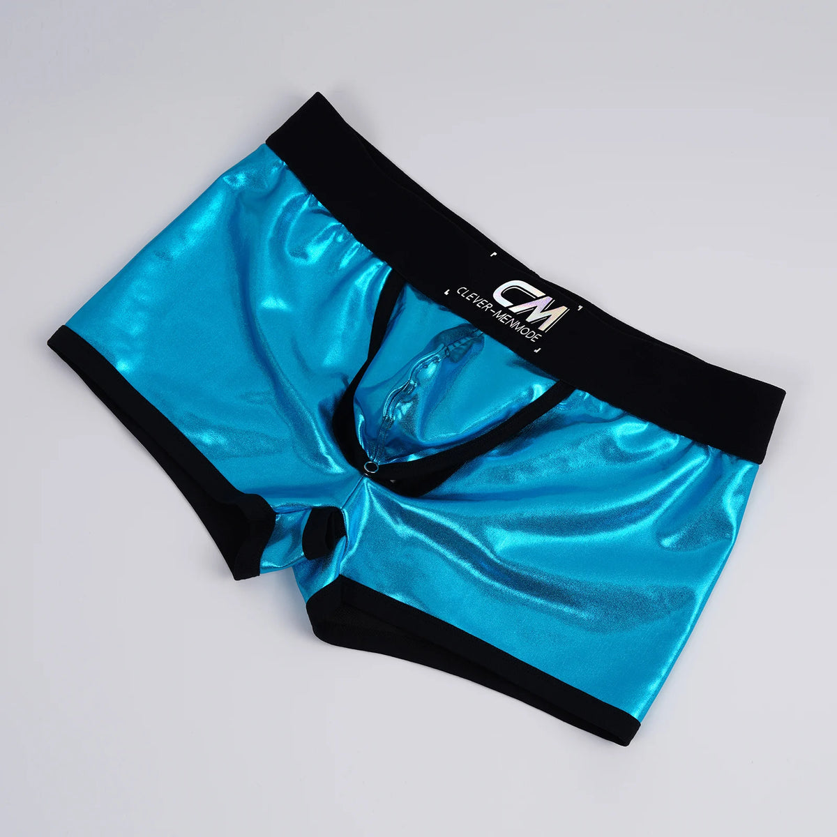 Faux Leather Cock Hole Boxer Briefs - Amoris Boutique