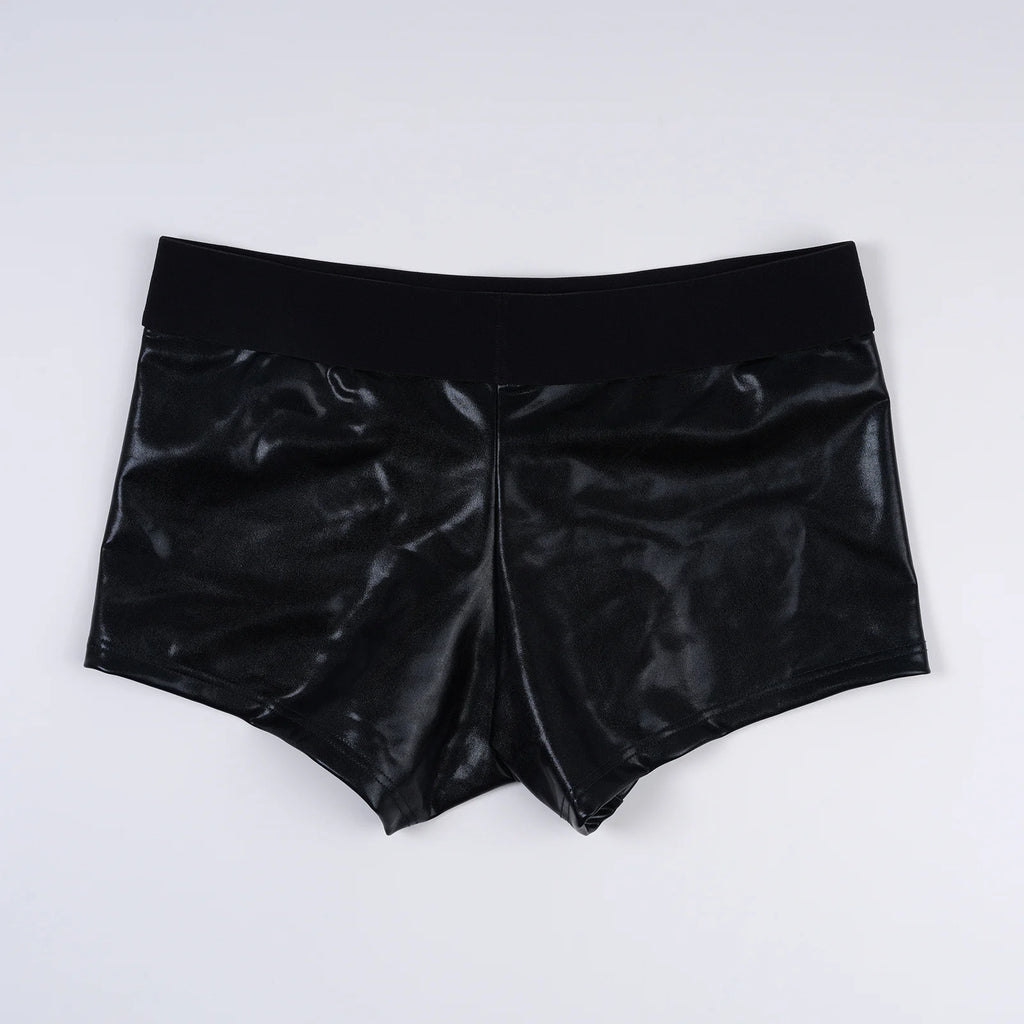 Faux Leather Cock Hole Boxer Briefs - Amoris Boutique