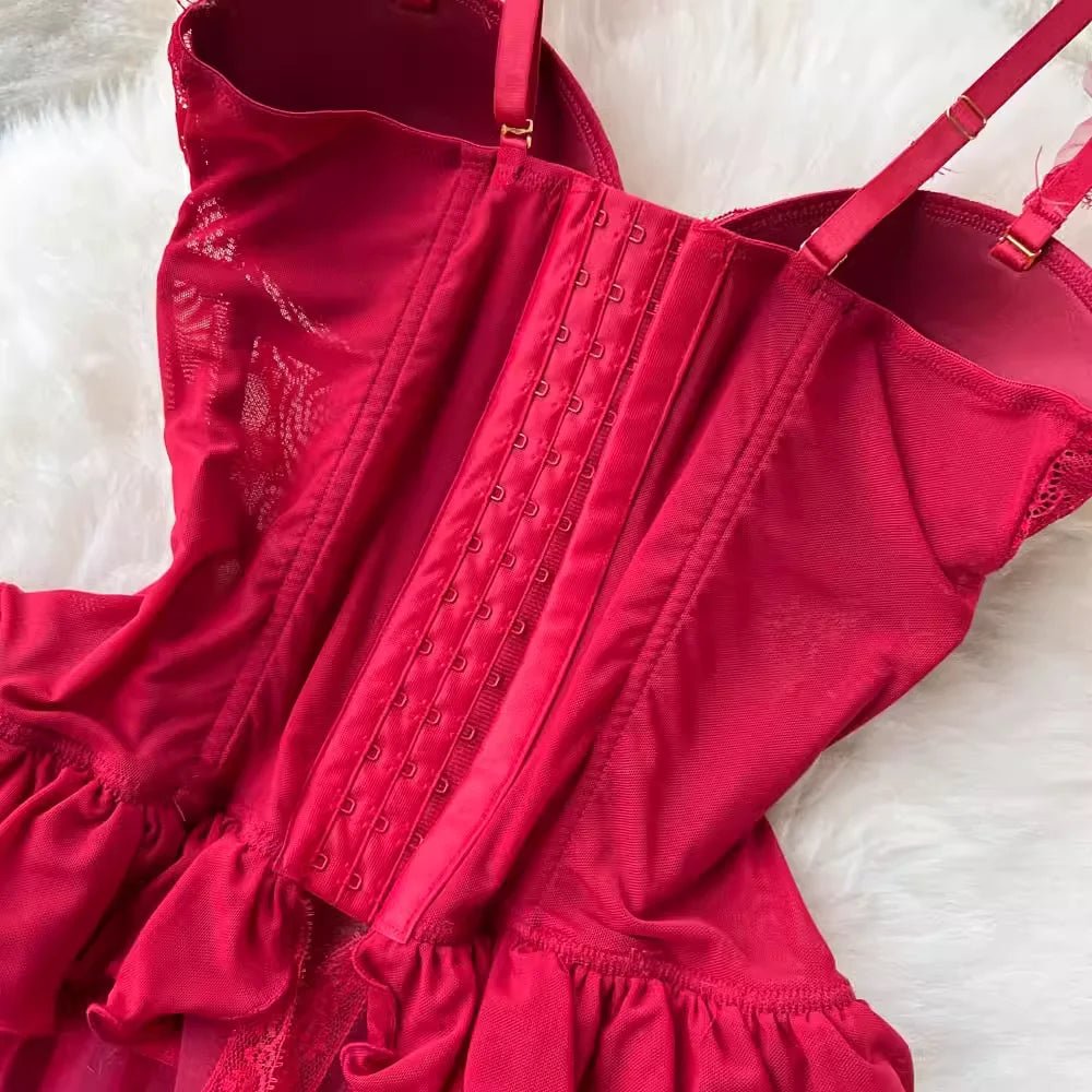  Lace Transparent Bra Brief Set Women - Amoris Boutique