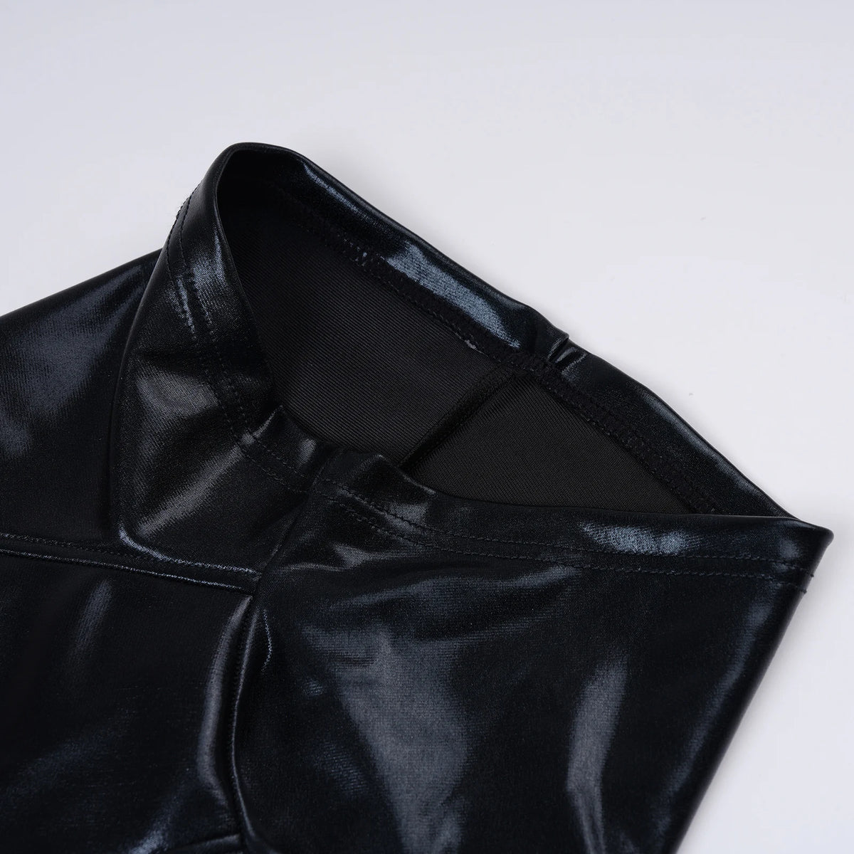 Faux Leather Cock Hole Boxer Briefs - Amoris Boutique