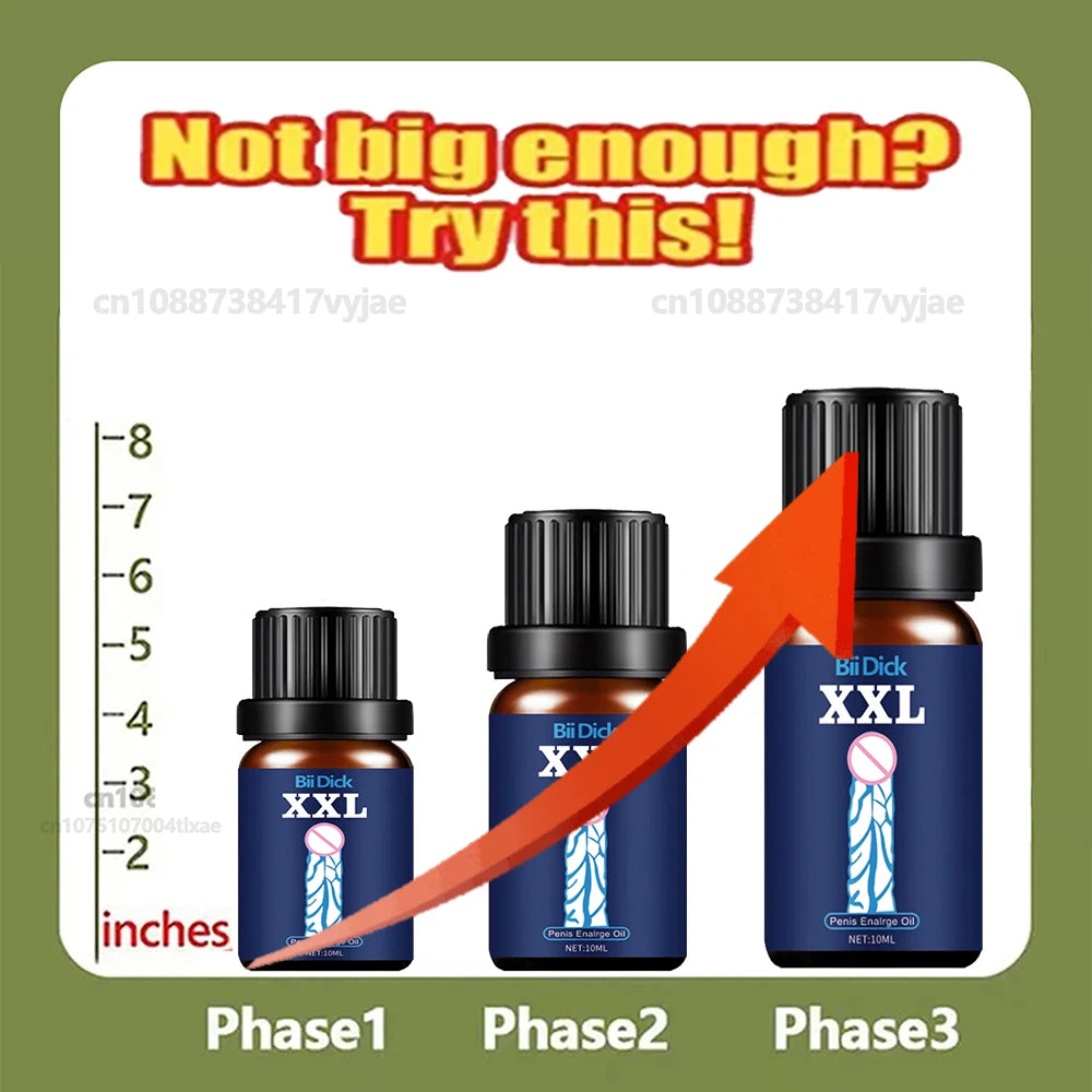 Penis Permanent Thickening Growth Man Massage Enlargement Oils Cock Erection