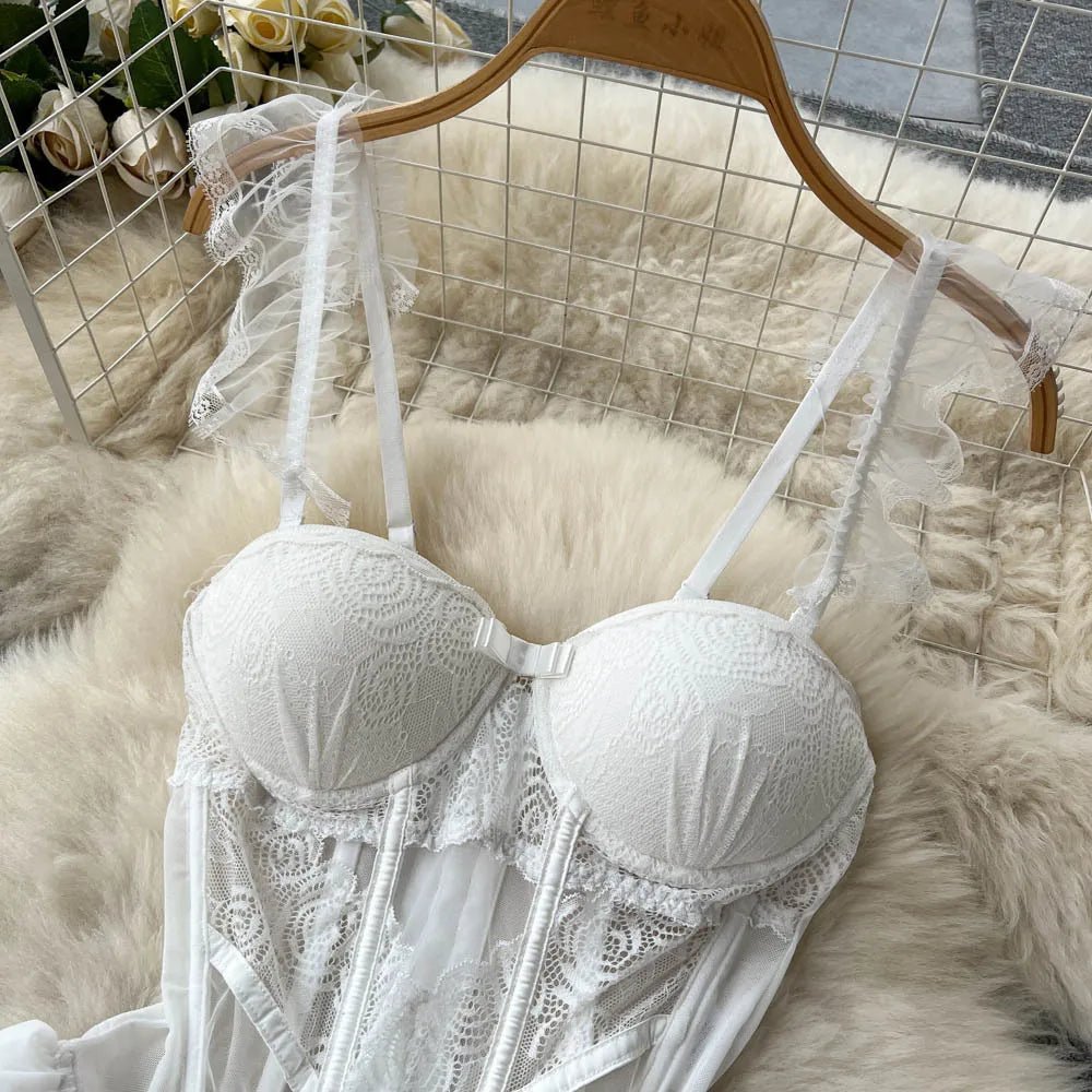 Lace Sexy Underwear Suits Women Transparent Strapless - Amoris Boutique
