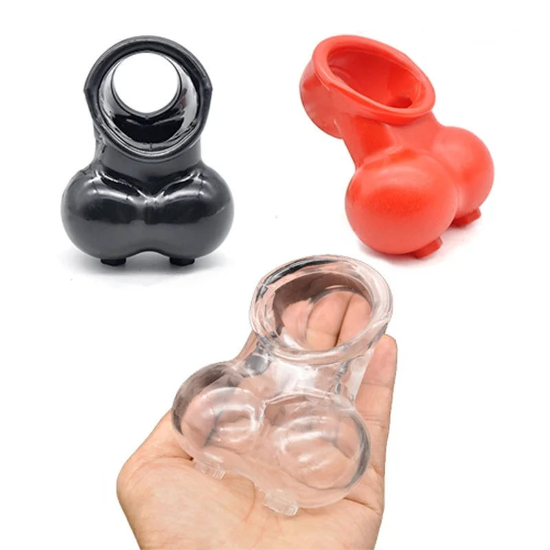 Male Scrotum Squeeze Ring Ball Stretcher  for Men