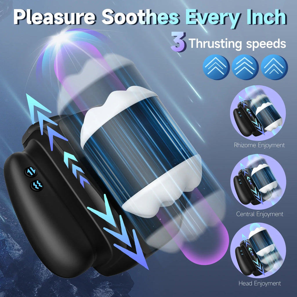 Telescopic Male Masturbator App Control - Amoris Boutique
