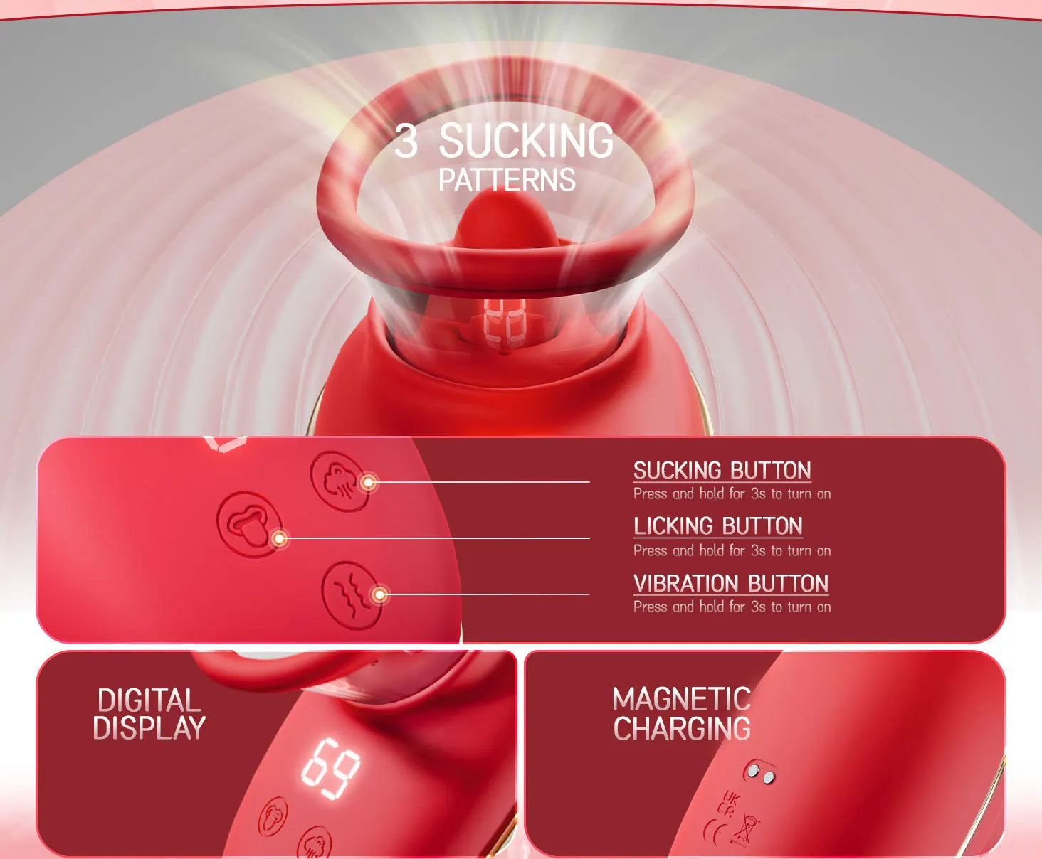 Nipple Sex Toy for Women Clitoral Vibrator  Female Masturbation