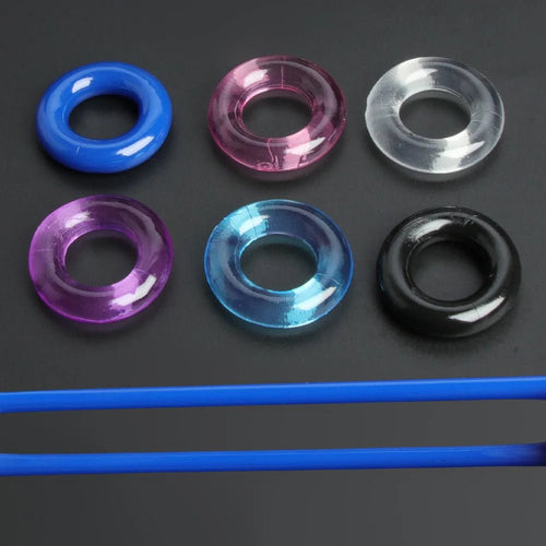  6-Piece Silicone Cock Ring Set - Amoris Boutique