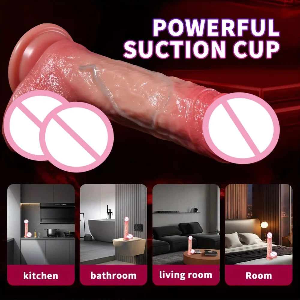 Super Realistic Dildo Soft Waterproof Silicone Penis G-Spot Stimulator