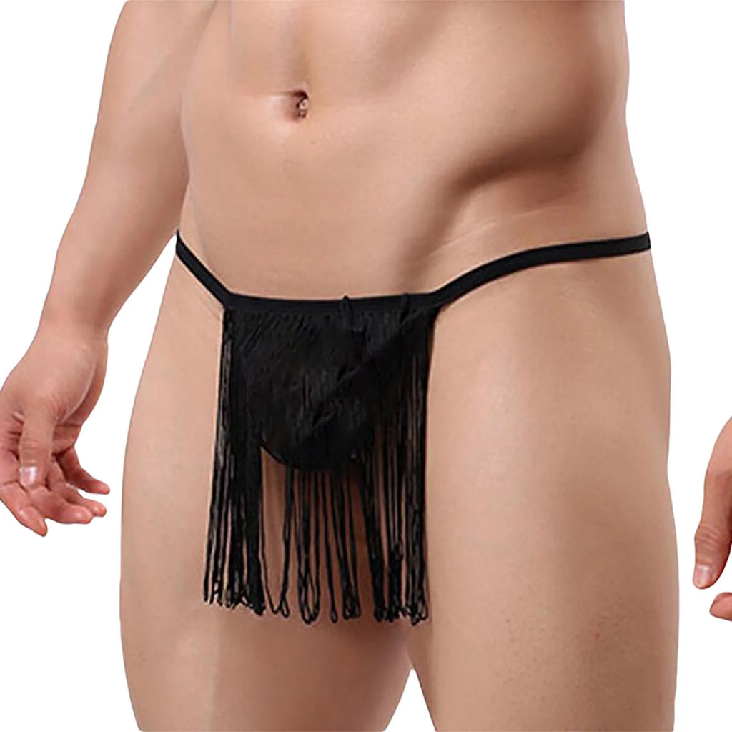 Men's Sexy Tassel Thong Boxers Briefs - Amoris Boutique