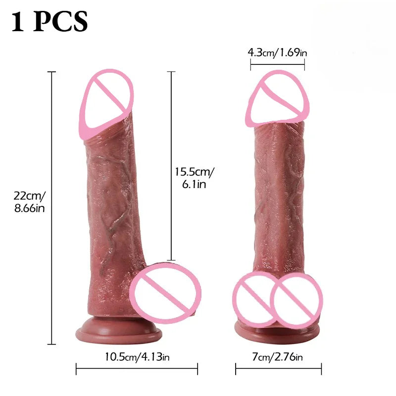 Super Realistic Dildo Waterproof Silicone Penis Adult Sex