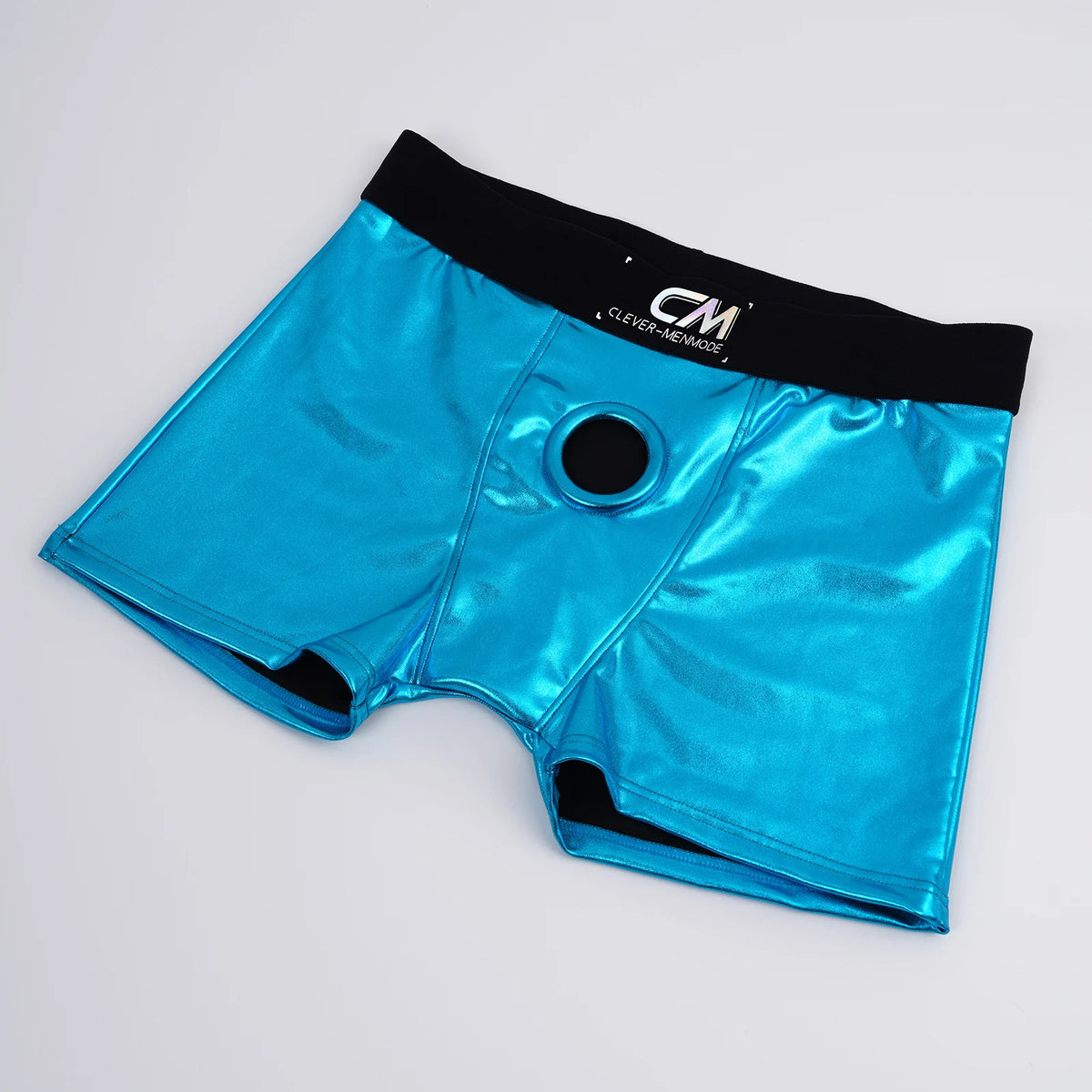 Faux Leather Cock Hole Boxer Briefs - Amoris Boutique