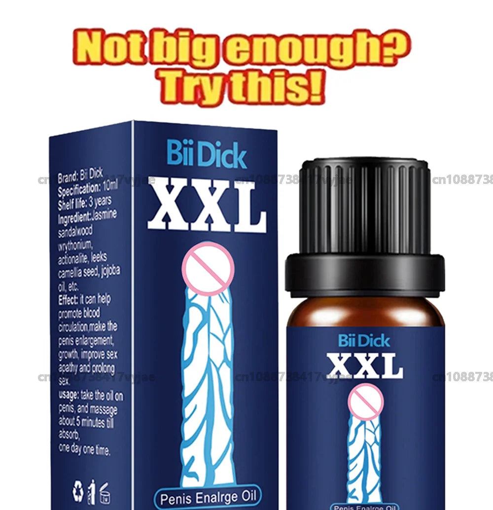 Penis Permanent Thickening Growth Man Massage Enlargement Oils Cock Erection