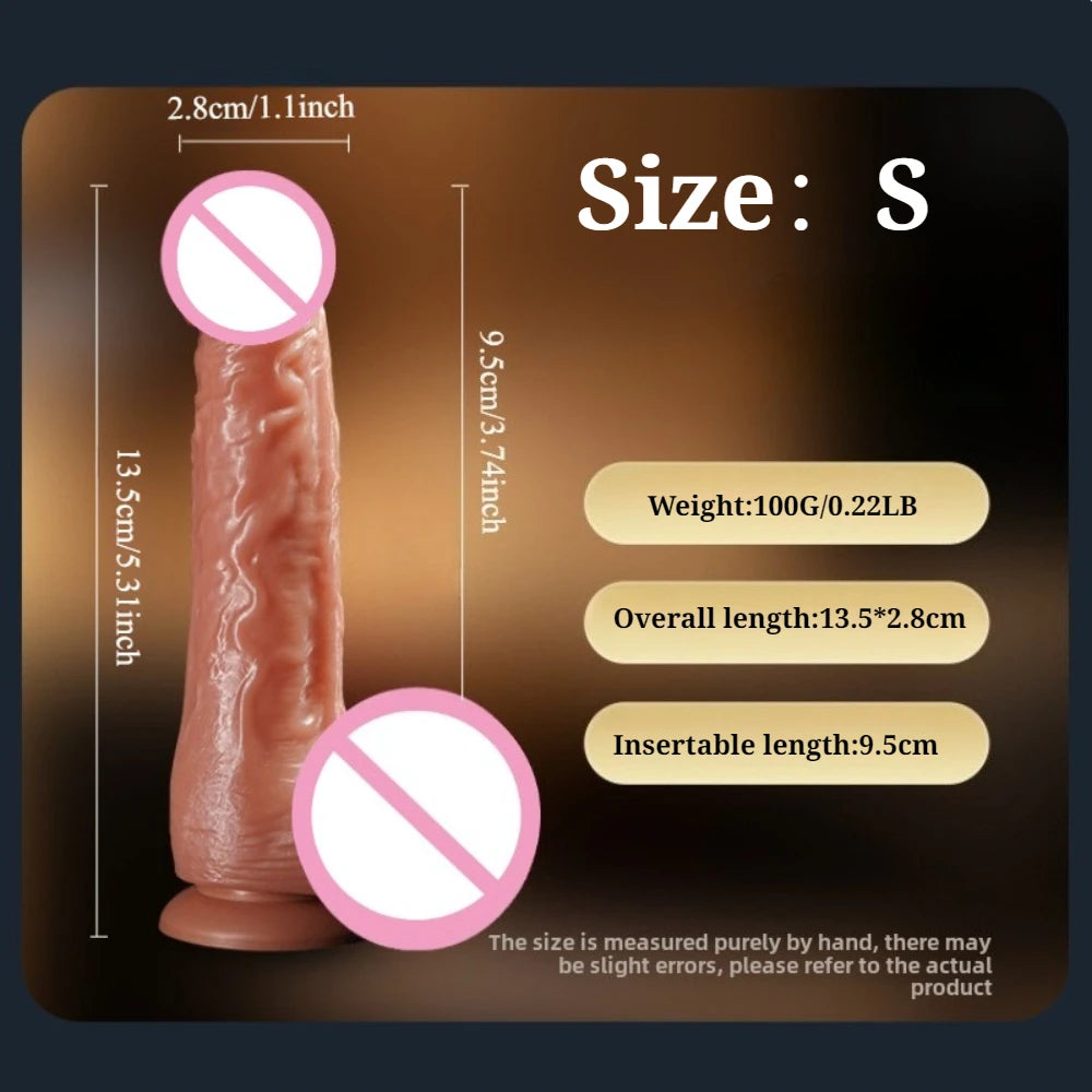 Super Realistic Dildo Soft Waterproof Silicone Penis G-Spot Stimulator