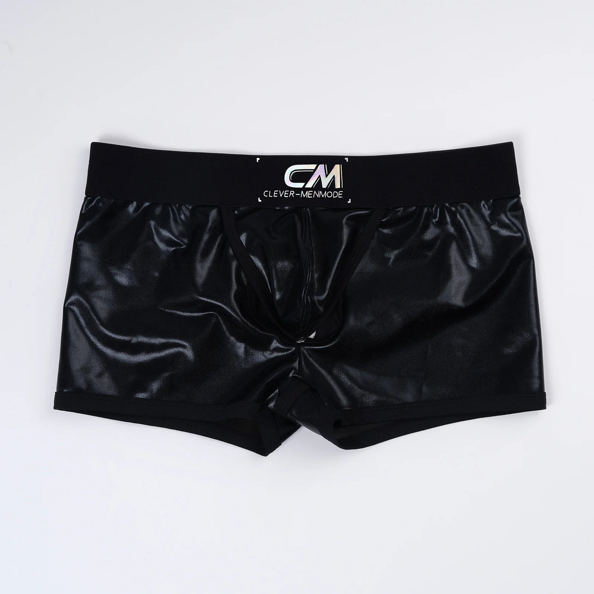 Faux Leather Cock Hole Boxer Briefs - Amoris Boutique