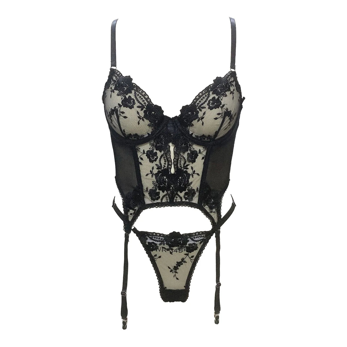  Black Mesh Erotic Lingerie Set Women - Amoris Boutique