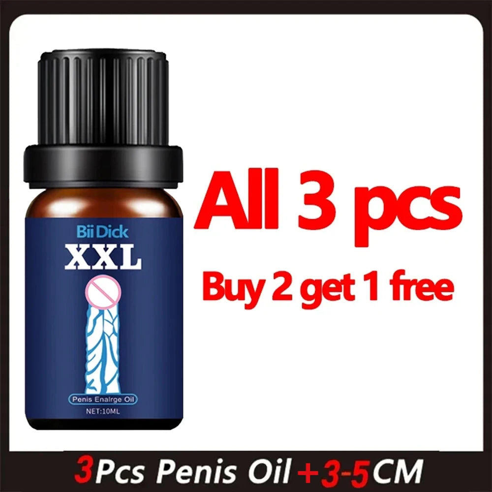 Penis Permanent Thickening Growth Man Massage Enlargement Oils Cock Erection