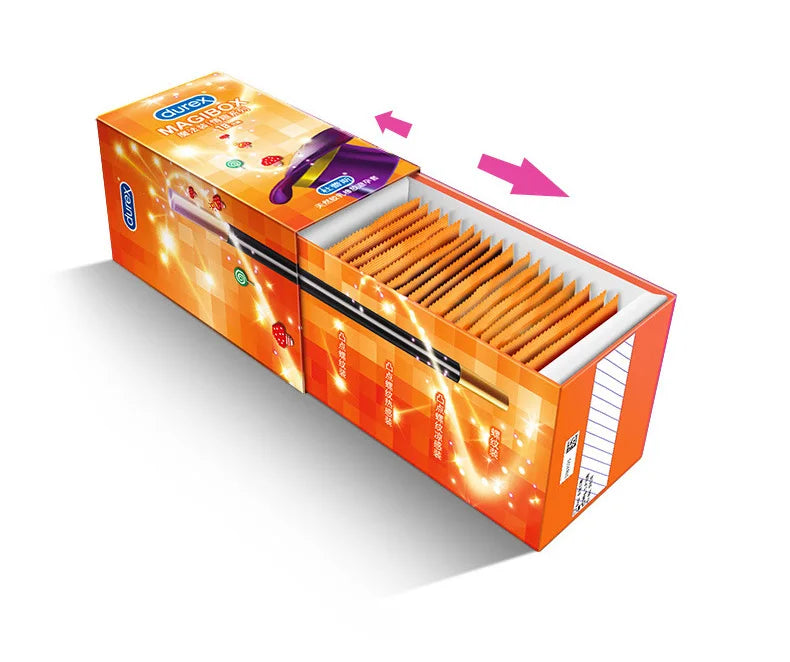 16 PCS Durex Fruity Condoms 4 Style Big Dotted G- Spot Ice Fire Mixed Large Particle Thread Delay Ejaculation Sex Penis Sleeve