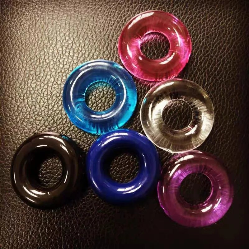  6-Piece Silicone Cock Ring Set - Amoris Boutique