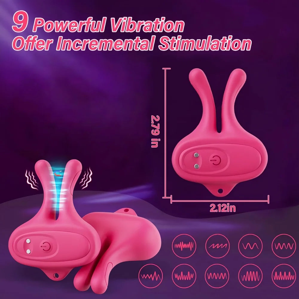 Wearable Nipple Clip Vibrator Massager Female Masturbator Adult Products