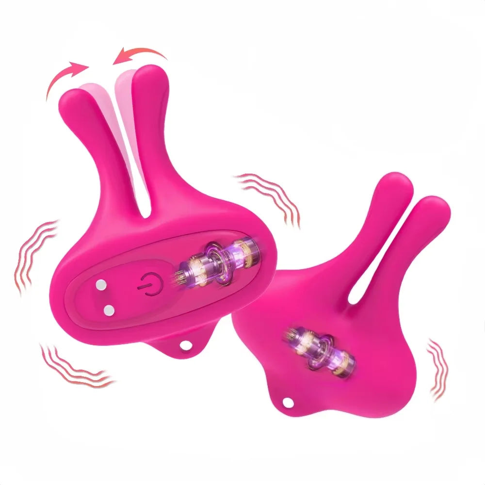 Wearable Nipple Clip Vibrator Massager Female Masturbator Adult Products