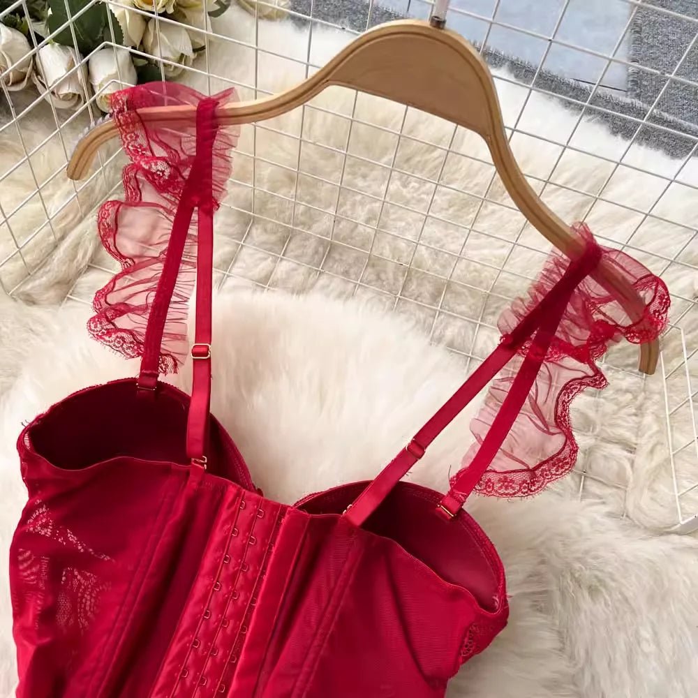  Lace Transparent Bra Brief Set Women - Amoris Boutique