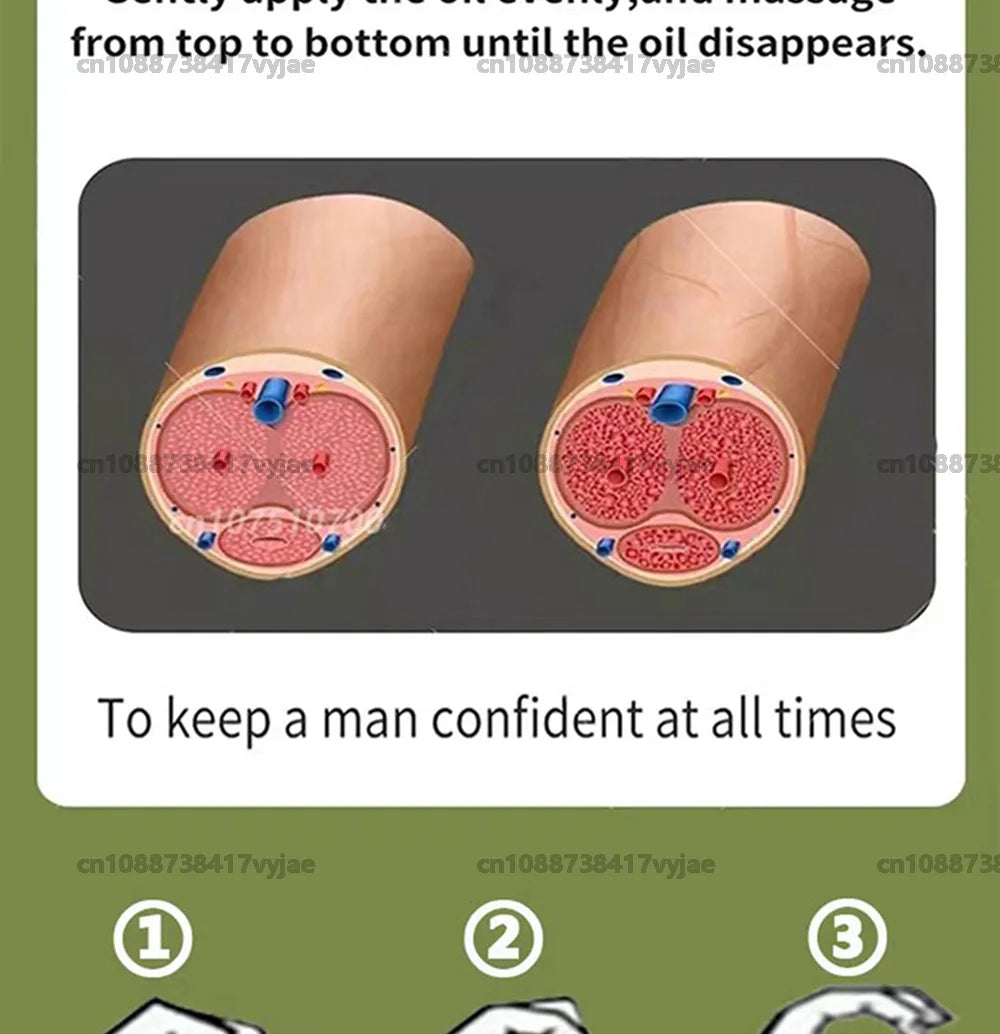 Penis Permanent Thickening Growth Man Massage Enlargement Oils Cock Erection