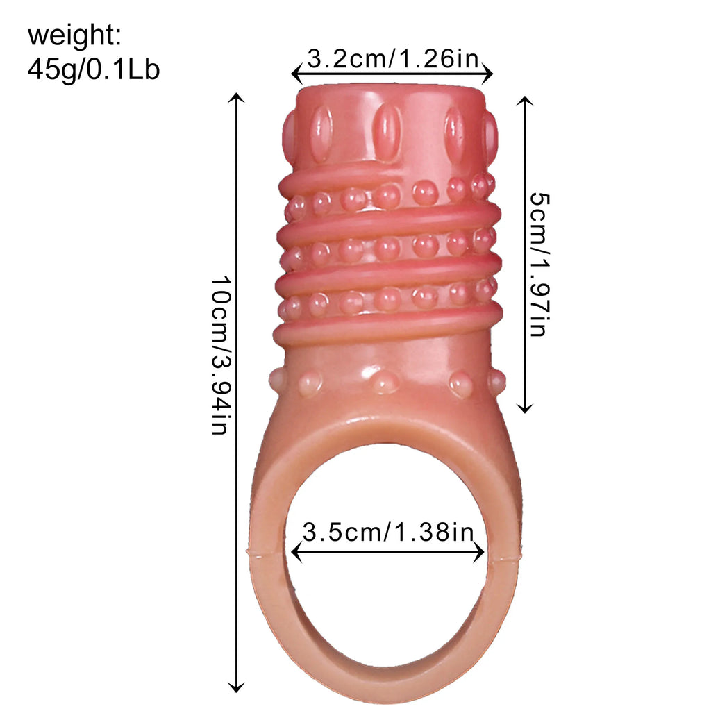  Silicone Dildo Sleeve Reusable Condom - Amoris Boutique