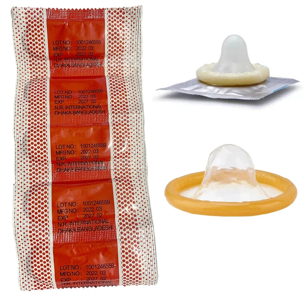 100pcs Lubricated Condoms Sexual Sex Toys Large Oil Penis Sleeves For Adult Men Ultra Thin Stimulation Condom Sex Products