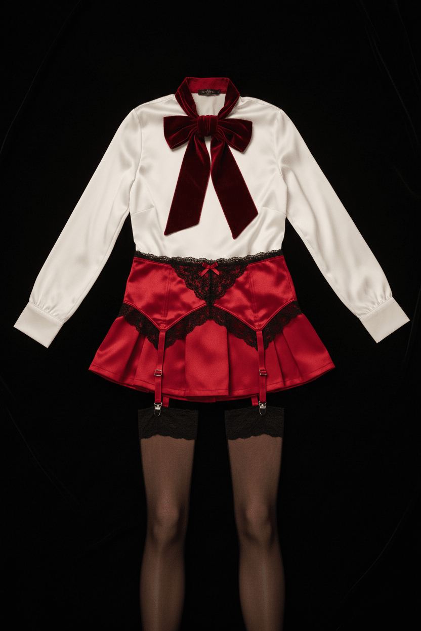 Sexy JK Uniform Lingerie Set Women's White - Amoris Boutique